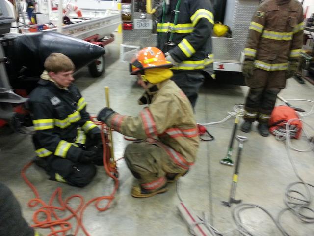 Firefighter 1 Practicals ( Tying Off Equipment) 3/19/14